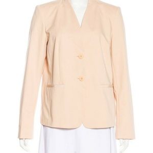 Lafayette 148 New York Sz 8 M Blazer Peach Pink